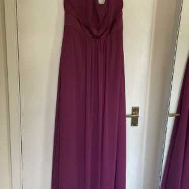 Alfred Algelo Bridesmaid Prom Ball Gown Purple Be… - image 1