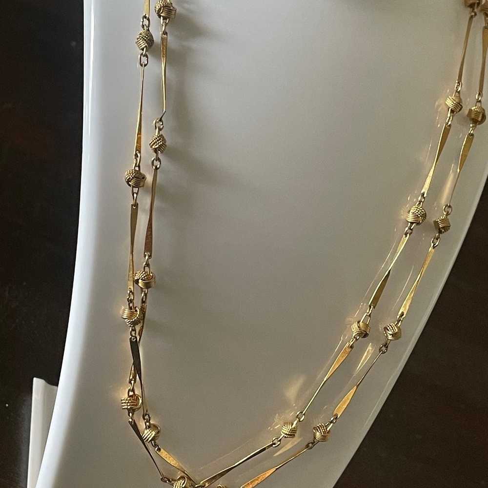 Vendome RARE 52” Love Knot Necklace #4236 - image 2