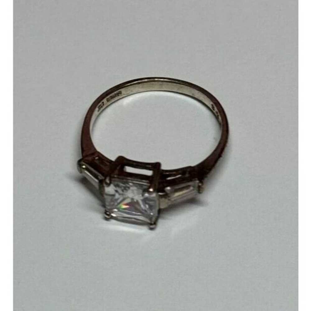 925 STERLING SILVER CZ RING SIZE 7 - image 2