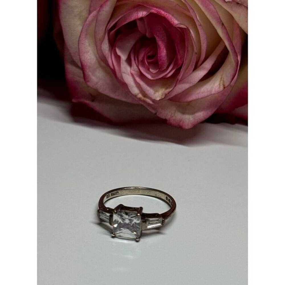 925 STERLING SILVER CZ RING SIZE 7 - image 3