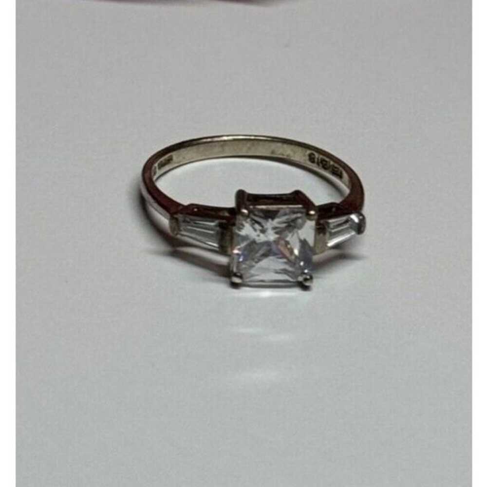 925 STERLING SILVER CZ RING SIZE 7 - image 4