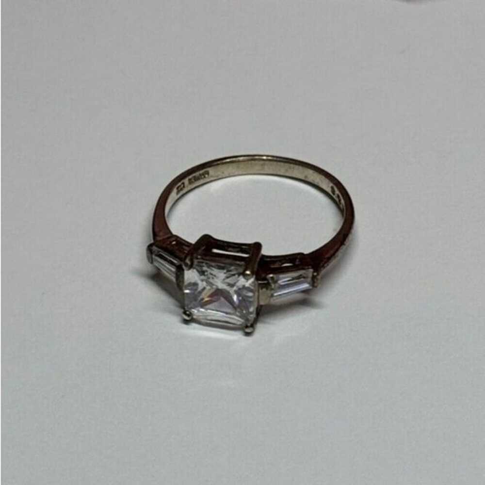 925 STERLING SILVER CZ RING SIZE 7 - image 6