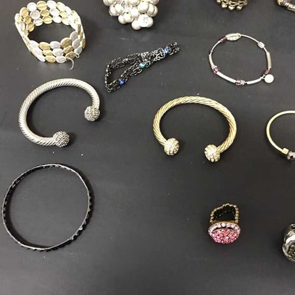 Vintage - Modern 34pc Mixed Jewelry Lot Bracelets… - image 7