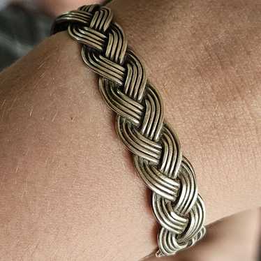 Sterling silver twisted bracelet