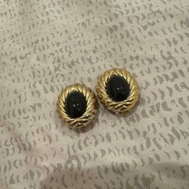 Vintage Christian Dior clip on earrings - image 1