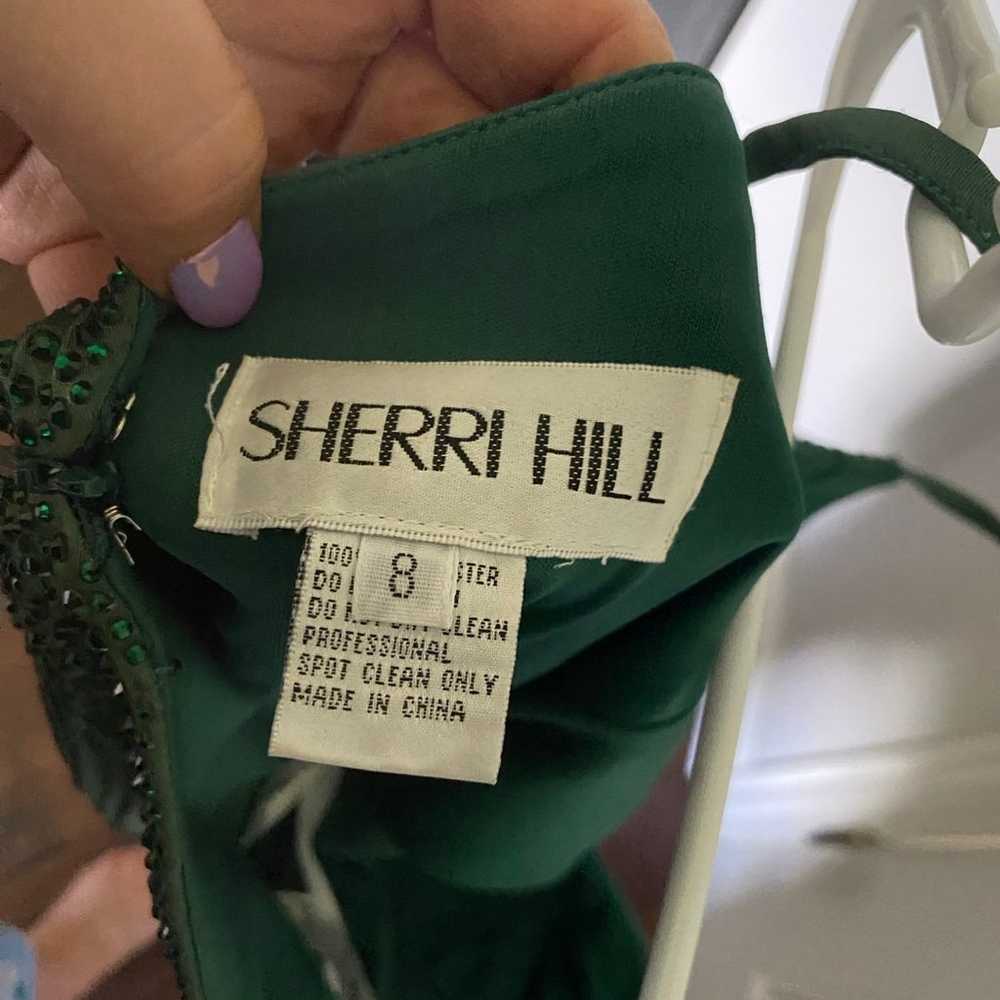 8 Sherri Hill Emerald Green formal dress - image 4