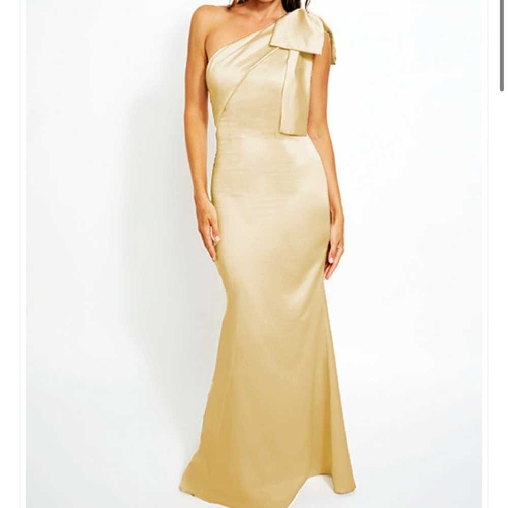 Orig $306 Bari Jay bridesmaids dress ivory - image 4