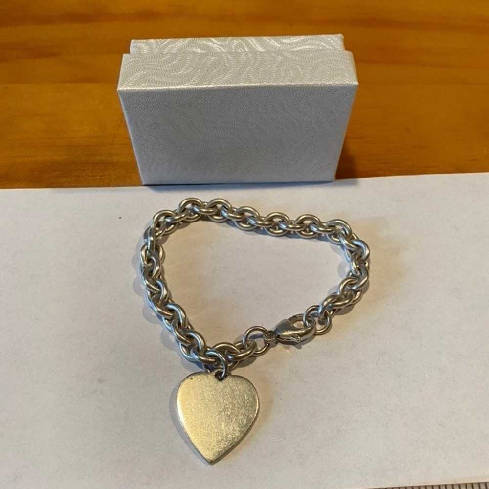 Vintage Sterling SilverHeart Braclet,Box - image 2