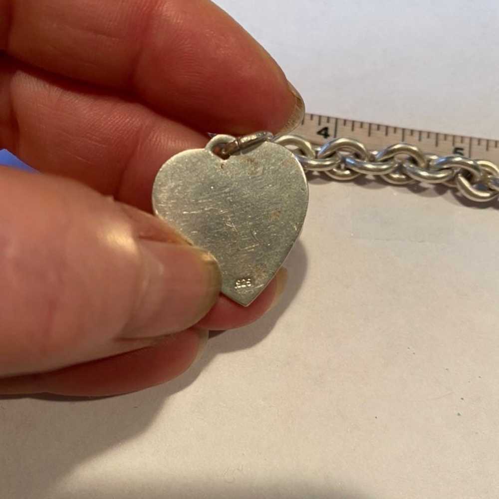 Vintage Sterling SilverHeart Braclet,Box - image 4