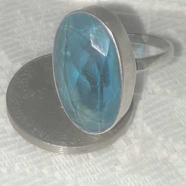 VINTAGE Large London Blue Ring