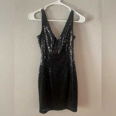 Black sequin dress from