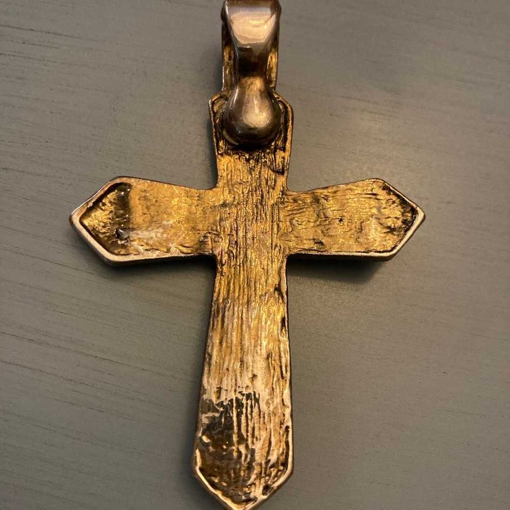 Rare Vintage magnetic cross pendant - image 3