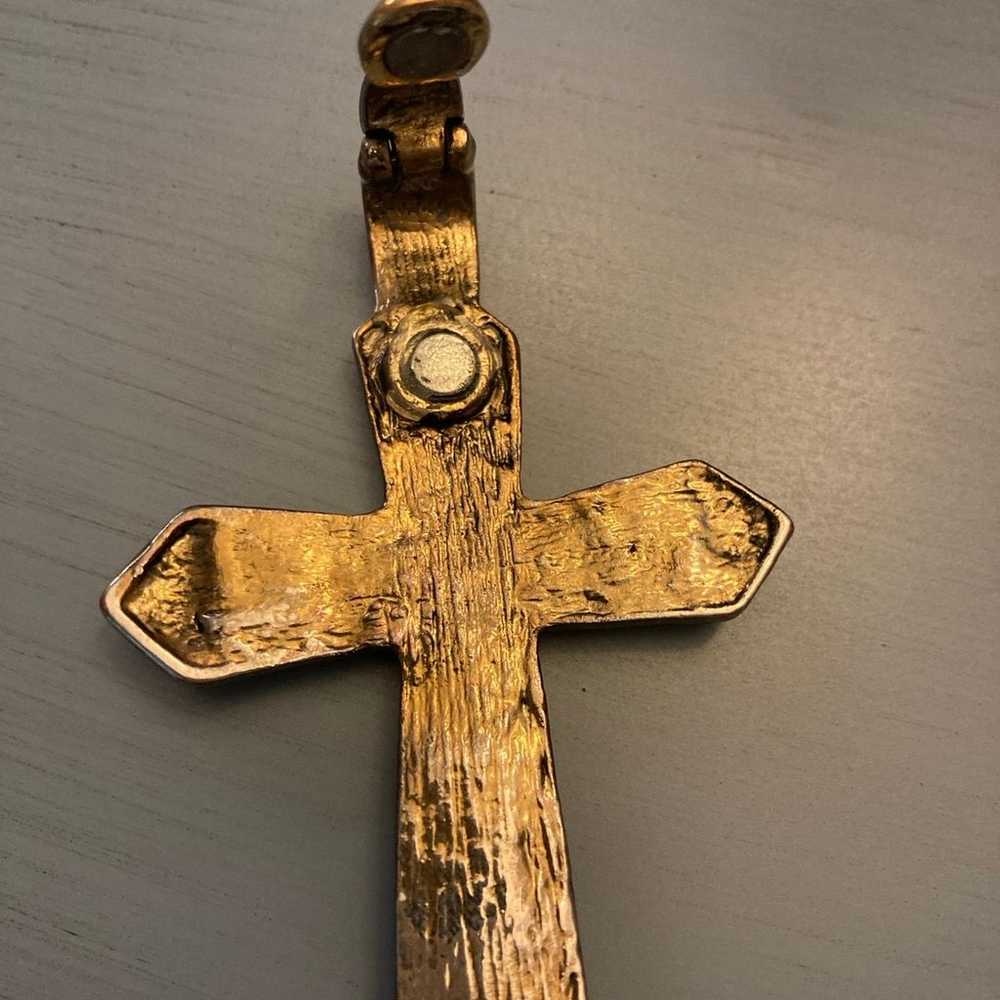 Rare Vintage magnetic cross pendant - image 4