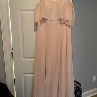 Blush bridesmaid dress