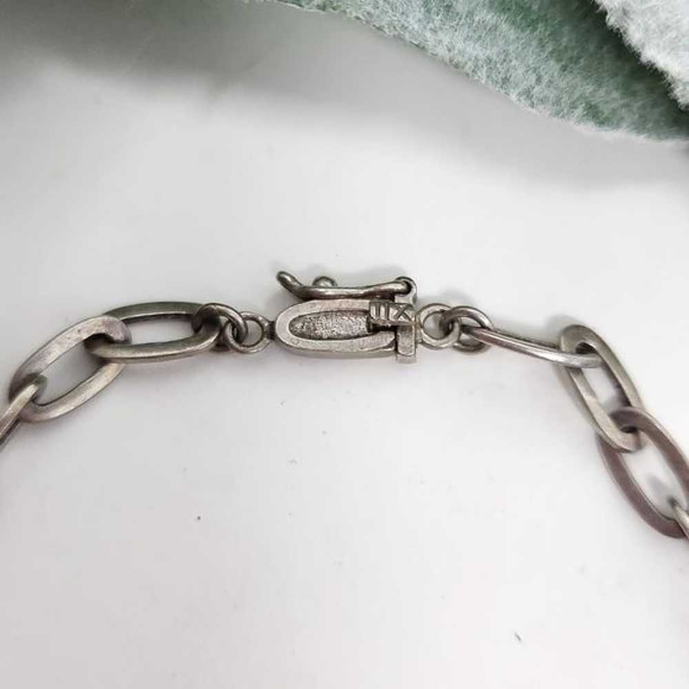 BOMA Vintage Sterling Silver Link Charm Bracelet - image 5