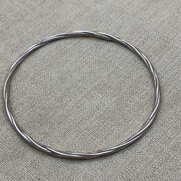 Vintage twisted sterling bangle Thailand sterling 