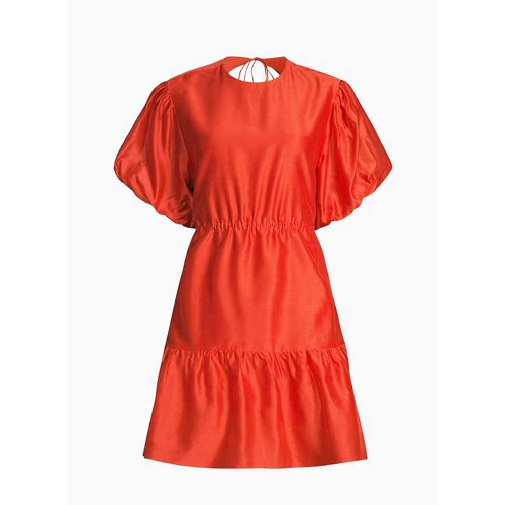 SIR. Lucelia Puff-Sleeve red backless Minidress S… - image 3