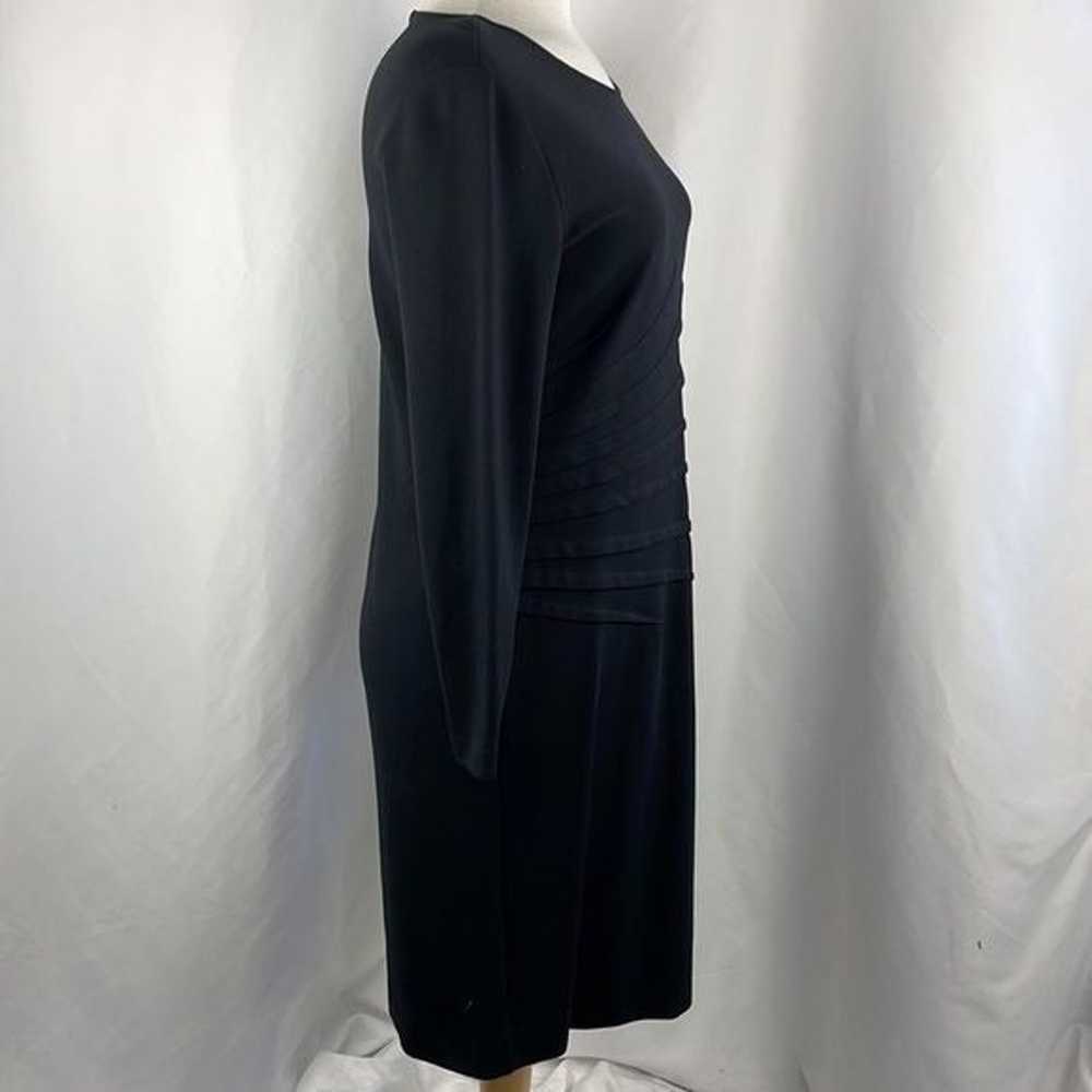 Armani Collezioni Black w Pleated Side Mini  Dress - image 2