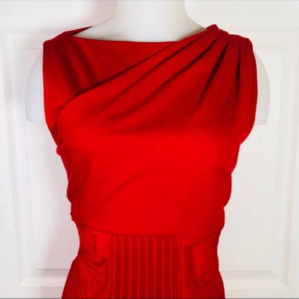 catherine malandrino Red Pintuck Dress - image 2