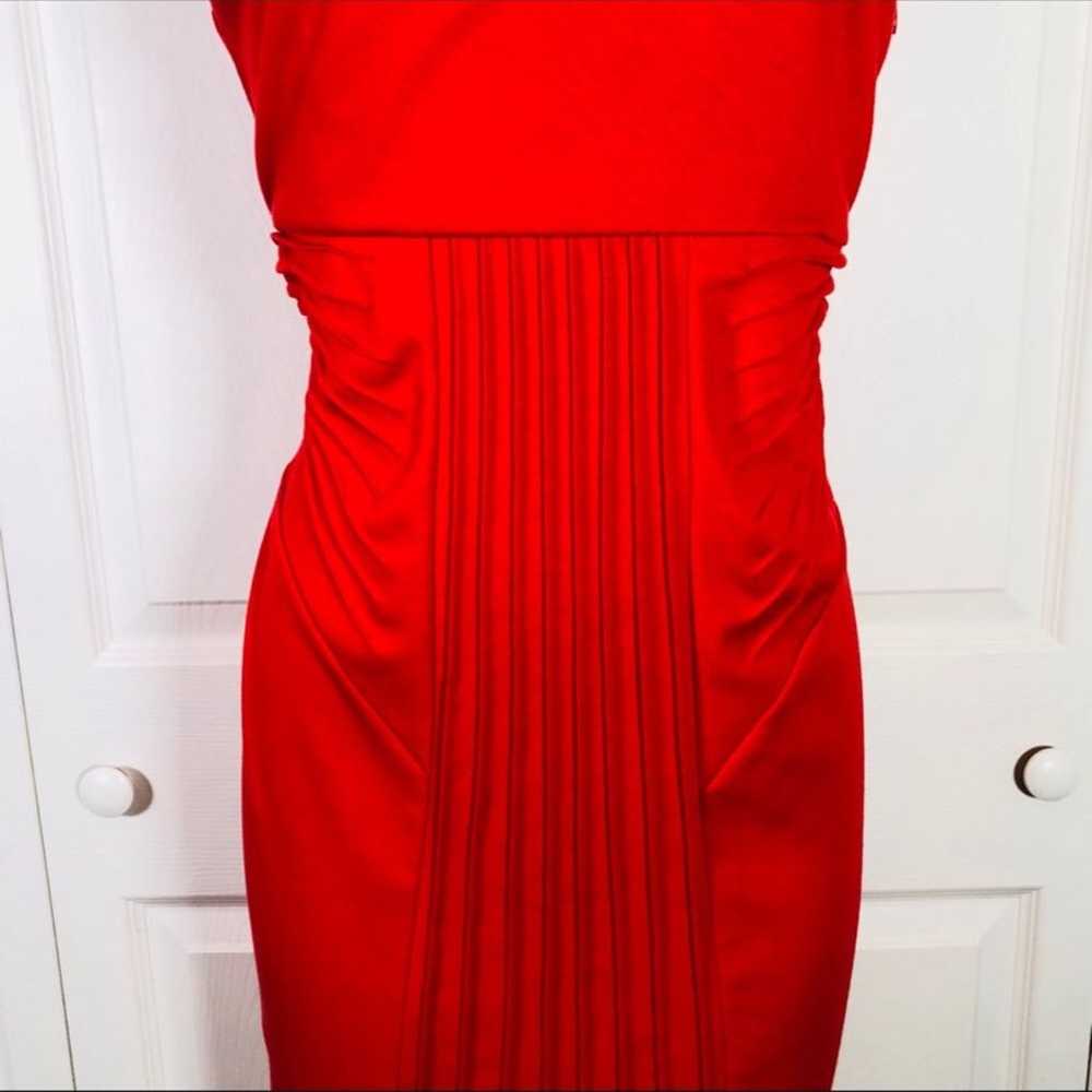 catherine malandrino Red Pintuck Dress - image 3