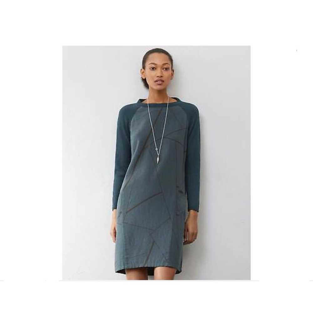 Poetry Woven & Knit In Teal Dress 14 - image 1