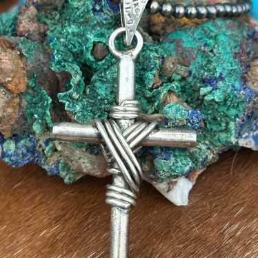 Taxco vintage sterling silver cross