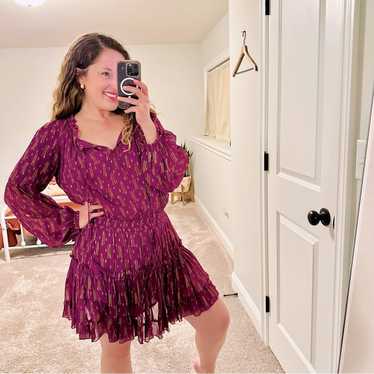 Tuckernuck Oliphant Purple Mini Dress Large