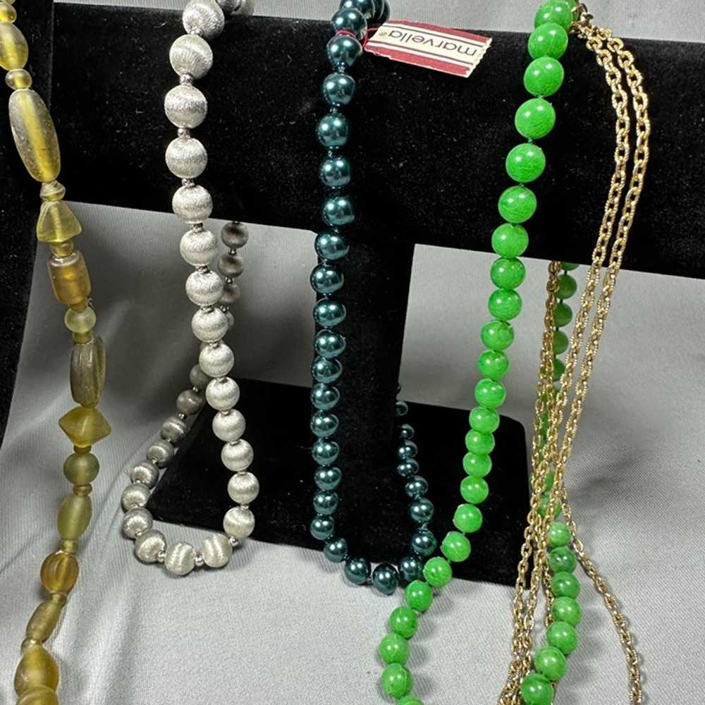 LOT 6 Vintage Beaded Necklaces Jewelry - image 3