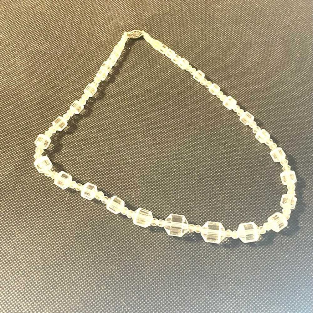 Estate Crystal Necklace 18.5” - image 6