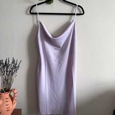 Scoop Neck Lilac Dress - image 1