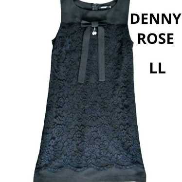 DENNY ROSE lace ribbon dress with a silver charm r