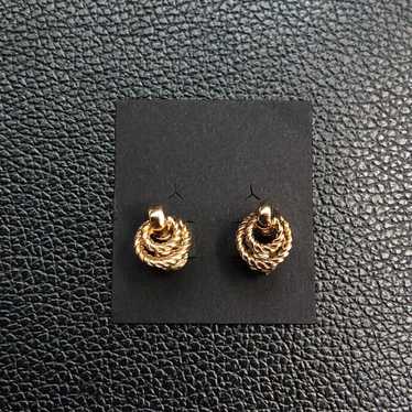 Vintage Christian Dior Gold Earrings