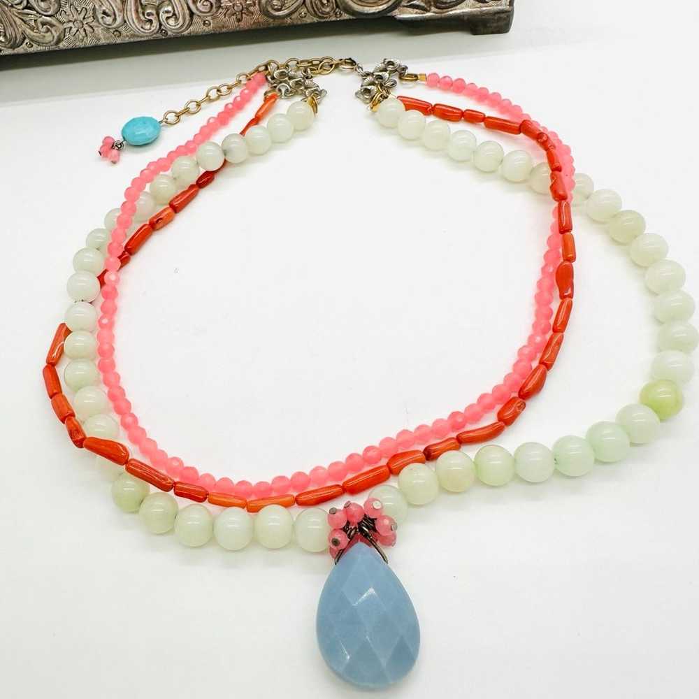 Vintage Coral Bead Necklace - image 1