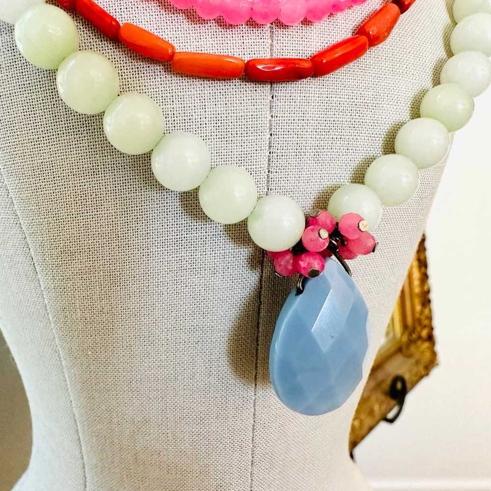 Vintage Coral Bead Necklace - image 5