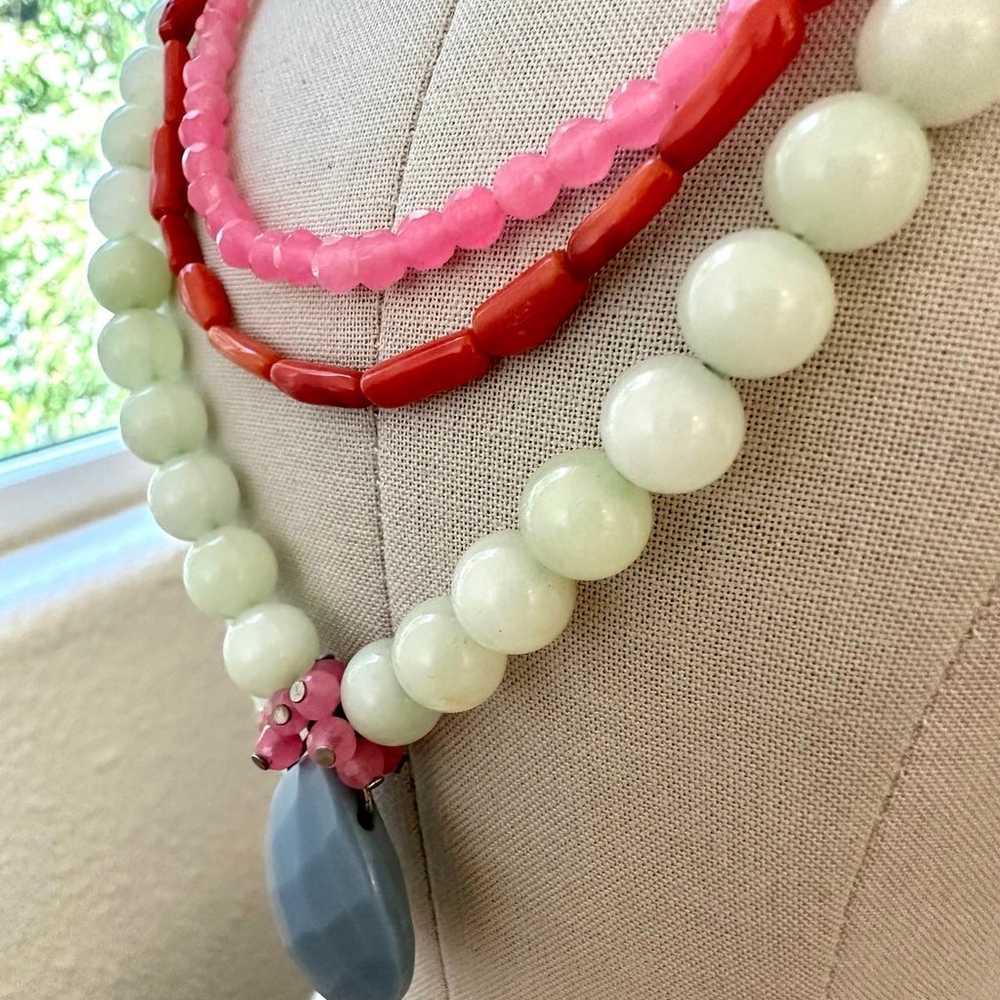 Vintage Coral Bead Necklace - image 6