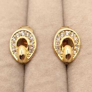 Excellent condition Christian Dior earrings, gold 