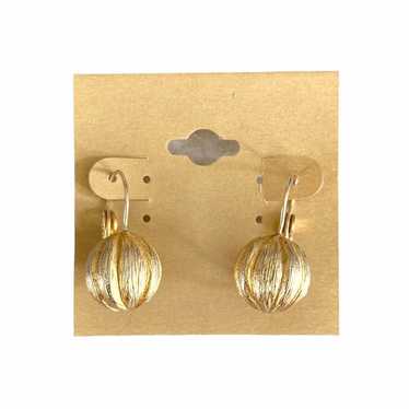 Vintage Liz Claiborne gold tone earrings