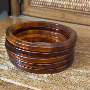 Vintage Bakelite bangle set - image 1