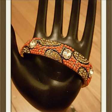 GLAM ART DECO BANGLE BRACELET