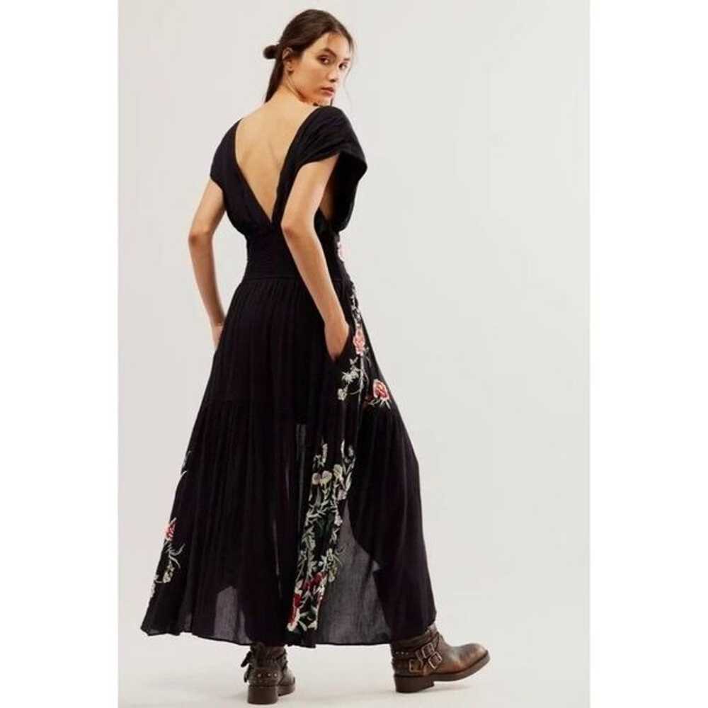 NEW Free People Abbey Wrap Dress Sz Small Black F… - image 8