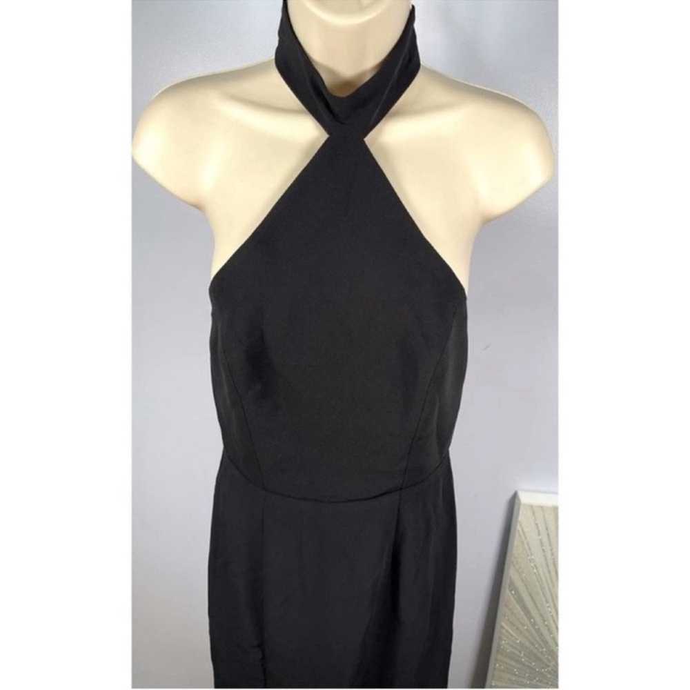 Amanda Uprichard Black Queen Halter Neck Maxi
Gow… - image 4