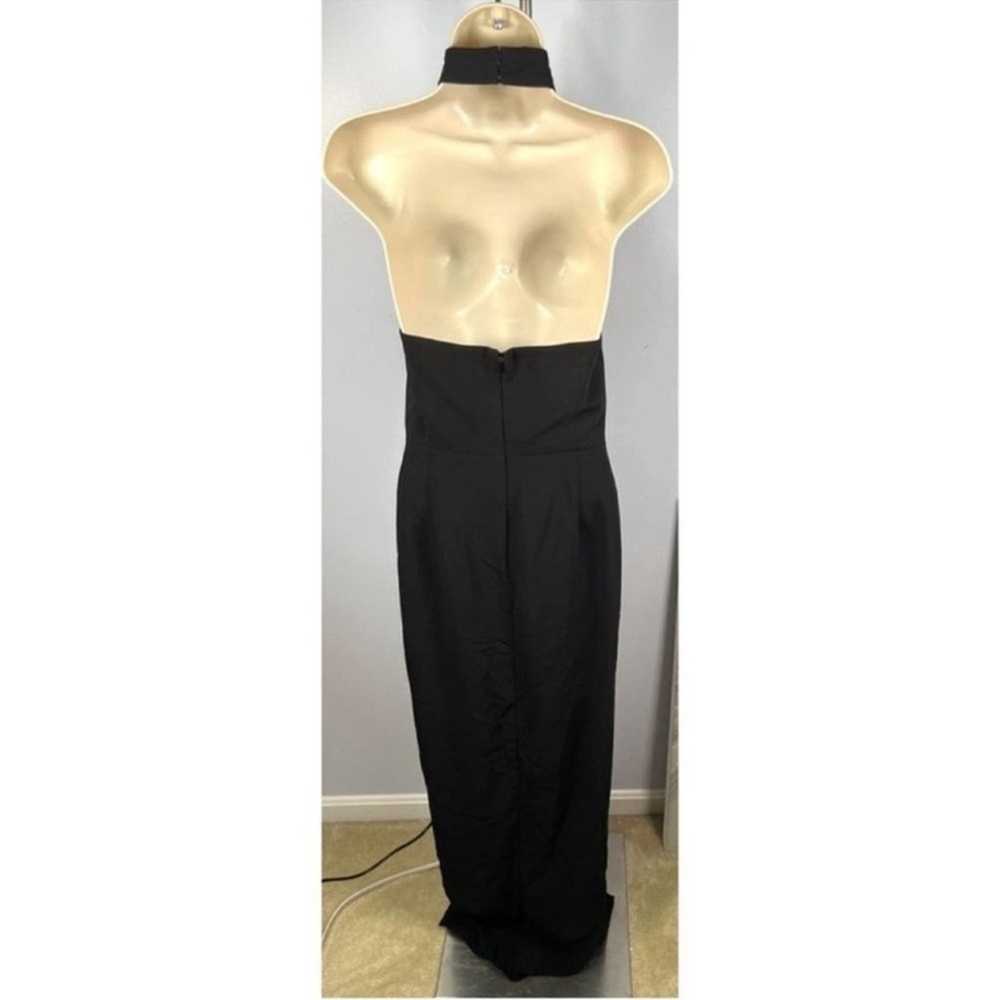 Amanda Uprichard Black Queen Halter Neck Maxi
Gow… - image 5