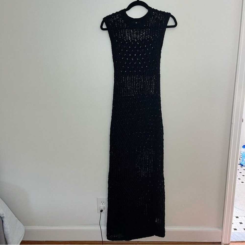 Banana Republic Cotton Blend Open Stitch Maxi Dre… - image 4