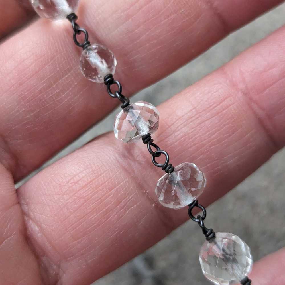 Silpada Sterling Silver Clear Faceted Crystal Bea… - image 3