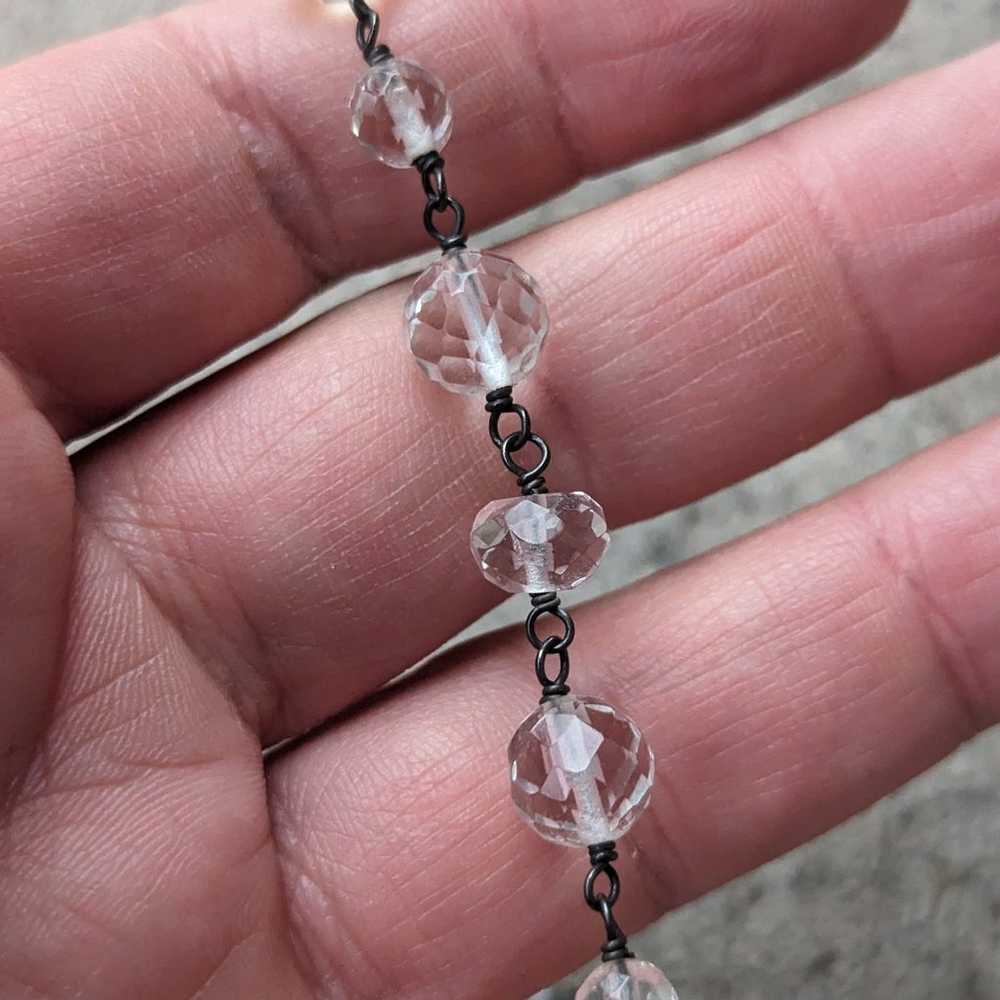 Silpada Sterling Silver Clear Faceted Crystal Bea… - image 5