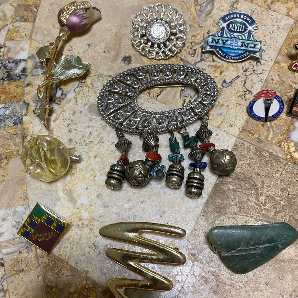 65 Pin/Brooch Collection Lot - image 2