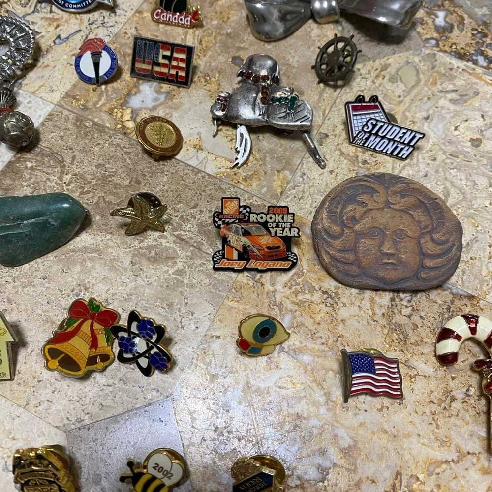 65 Pin/Brooch Collection Lot - image 3