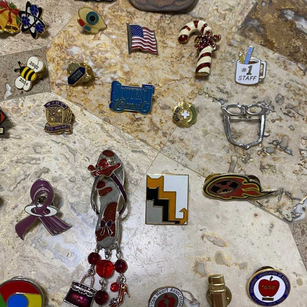 65 Pin/Brooch Collection Lot - image 5