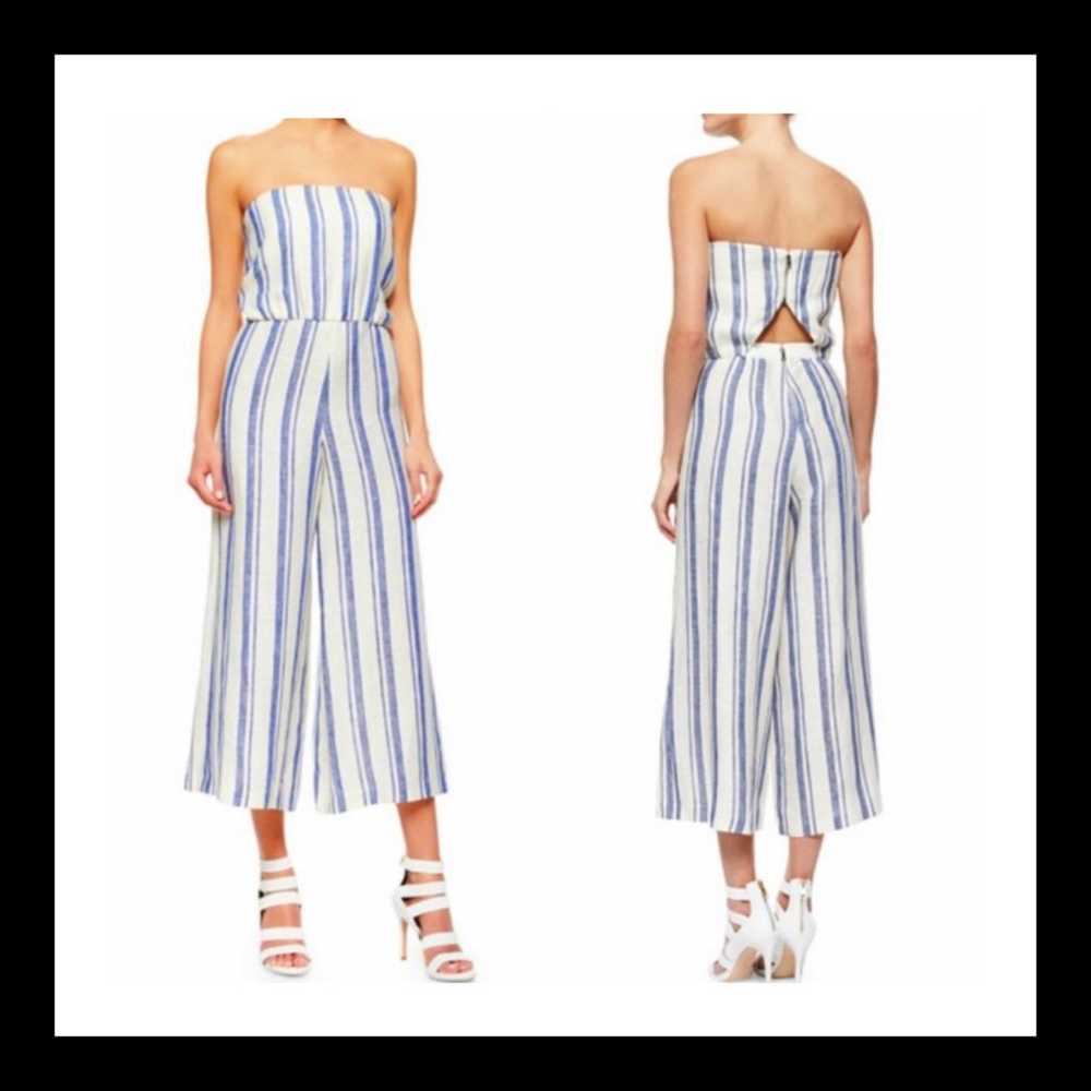 ALICE + OLIVIA STRIPED JUMPSUIT SMALL - image 1