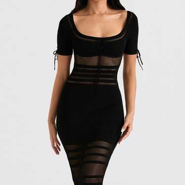 House of CB Lilla Black Knit Midi Dress - image 1